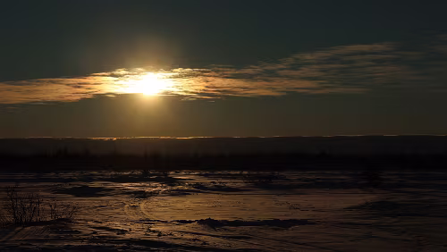 Jokkmokk – Nordkjosbotn Ein kleines Wölkchen.
