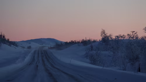 Jokkmokk – Nordkjosbotn Blick zurück nach Suomi.