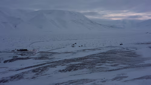 Longyearbyen Blick in das Adventdalen.