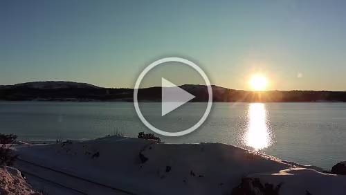 Bodø – Saltfjellet – Mosjøen Sonnenaufgang am „ Skjerstadfjorden “.