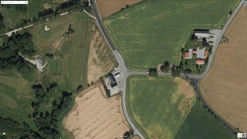 Toril Brekke Bensinstasjon (mot Tistedal), Kartverket: Link