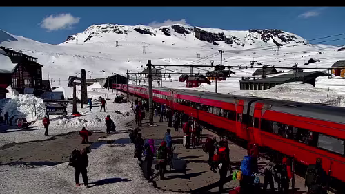 Finse stasjon Was für ein Wetterchen