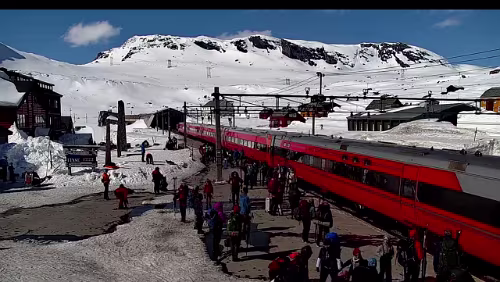 Finse stasjon Was für ein Wetterchen