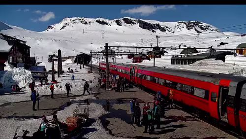 Finse stasjon Was für ein Wetterchen