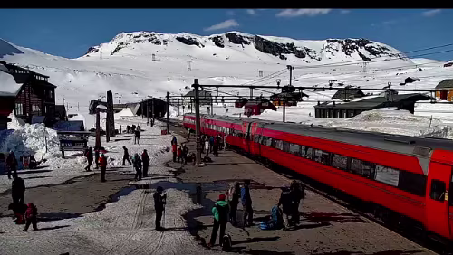Finse stasjon Was für ein Wetterchen
