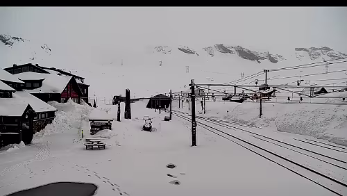 Finse Noch mal etwas Neuschnee