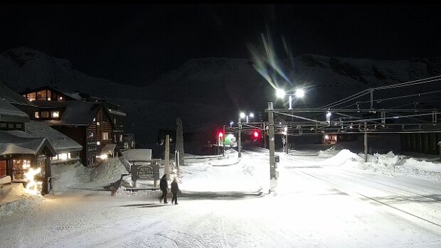 Januar Bilder von der WebCam Finse stasjon .