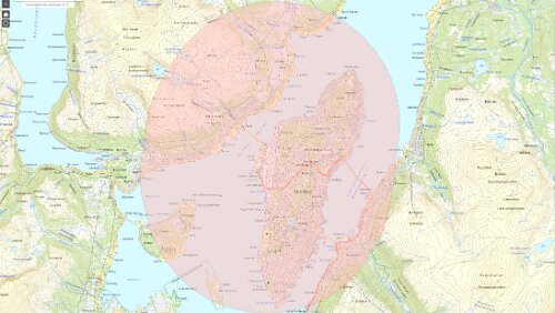 Drohnen verboten Die Bergstation der Seilbahn zum Storsteinen liegt knapp außerhalb der Flugverbotszone.
