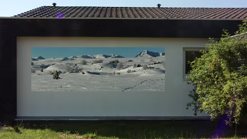 Hauswand Das ist die erste Bildmontage.