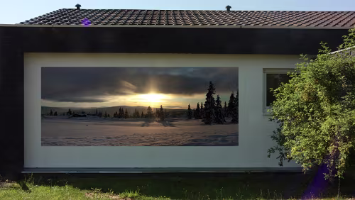 Hauswand Das ist die zweite Bildmontage.