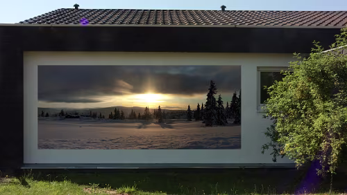 Hauswand Das ist die dritte Bildmontage.